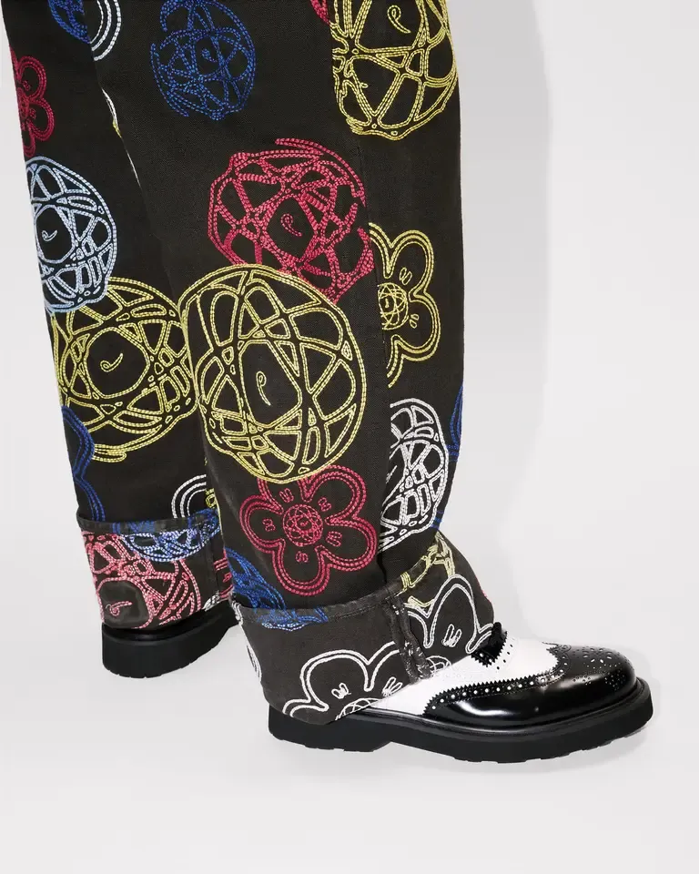 Embroidered Wide Fit Pants Kenzo X Futura 2000