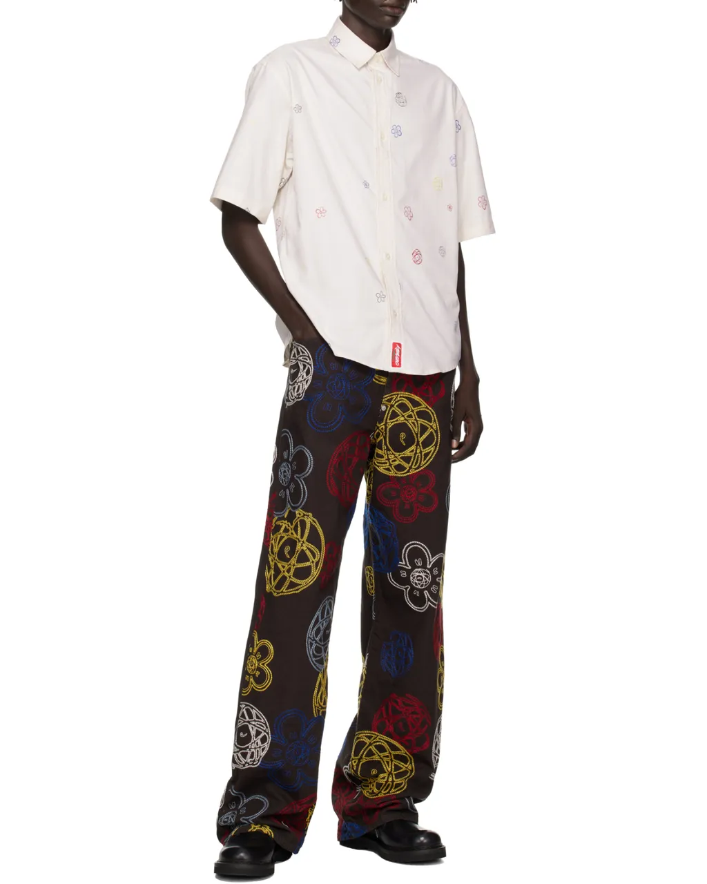Embroidered Short Sleeve Shirt Kenzo X Futura 2000