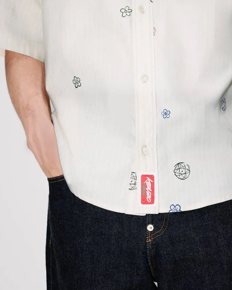 Embroidered Short Sleeve Shirt Kenzo X Futura 2000