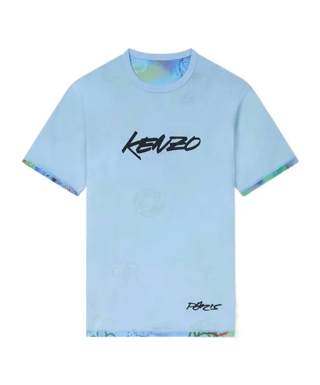 Logo Printed Reversible Crewneck T-Shirt