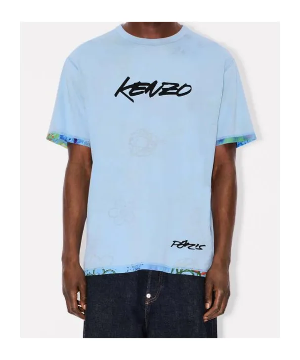 Logo Printed Reversible Crewneck T-Shirt