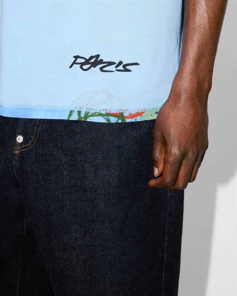 Logo Printed Reversible Crewneck T-Shirt