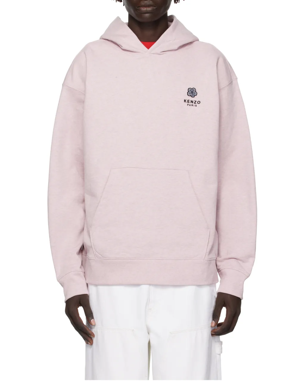 Embroidered Oversized Hoodie Boke Flower