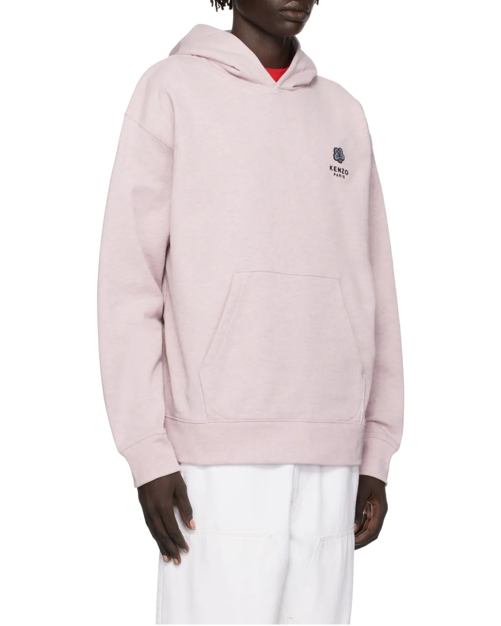 Embroidered Oversized Hoodie Boke Flower