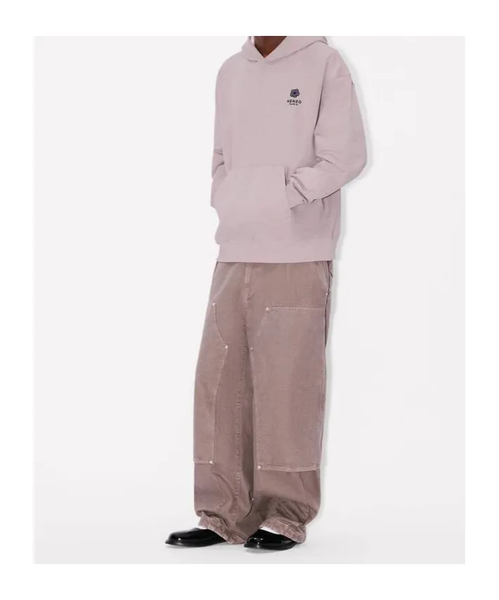 Embroidered Oversized Hoodie Boke Flower