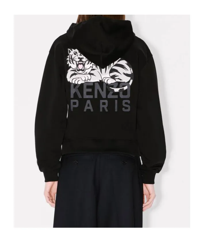 Kenzo Happy Tiger Zip-Up Hoodie