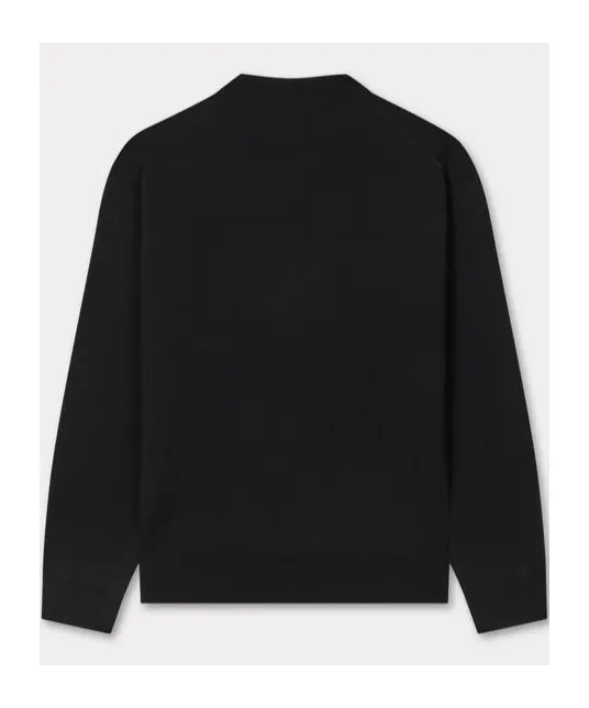 Embroidered Cardigan In Merino Wool Boke Flower