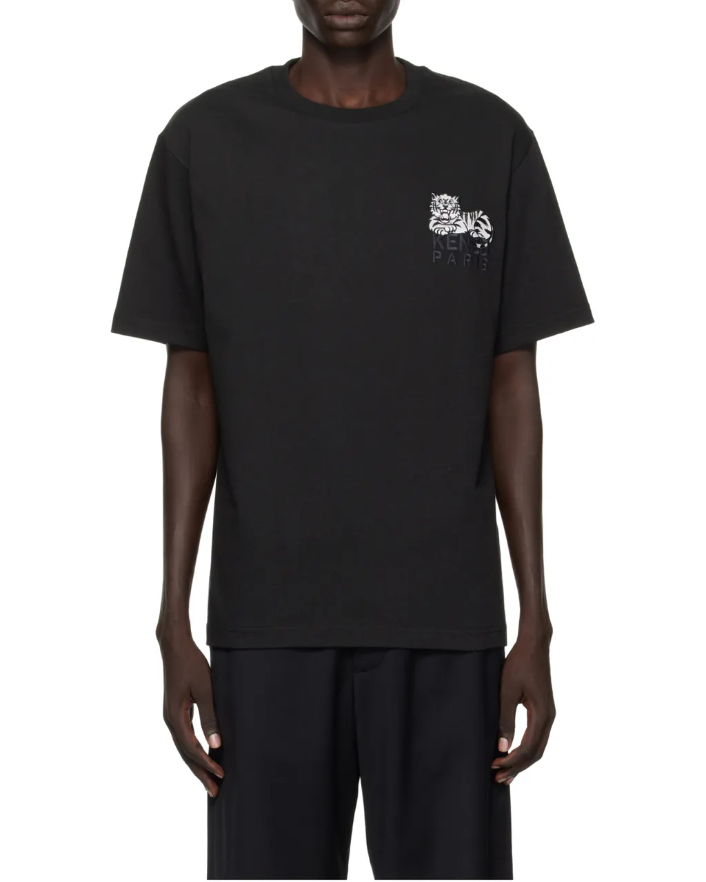 Happy Tiger Embroidered T-Shirt