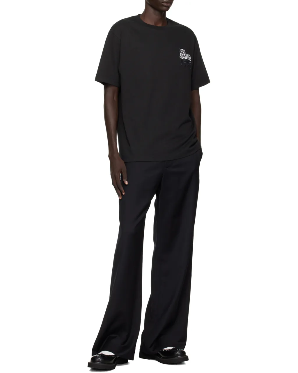 Happy Tiger Embroidered T-Shirt