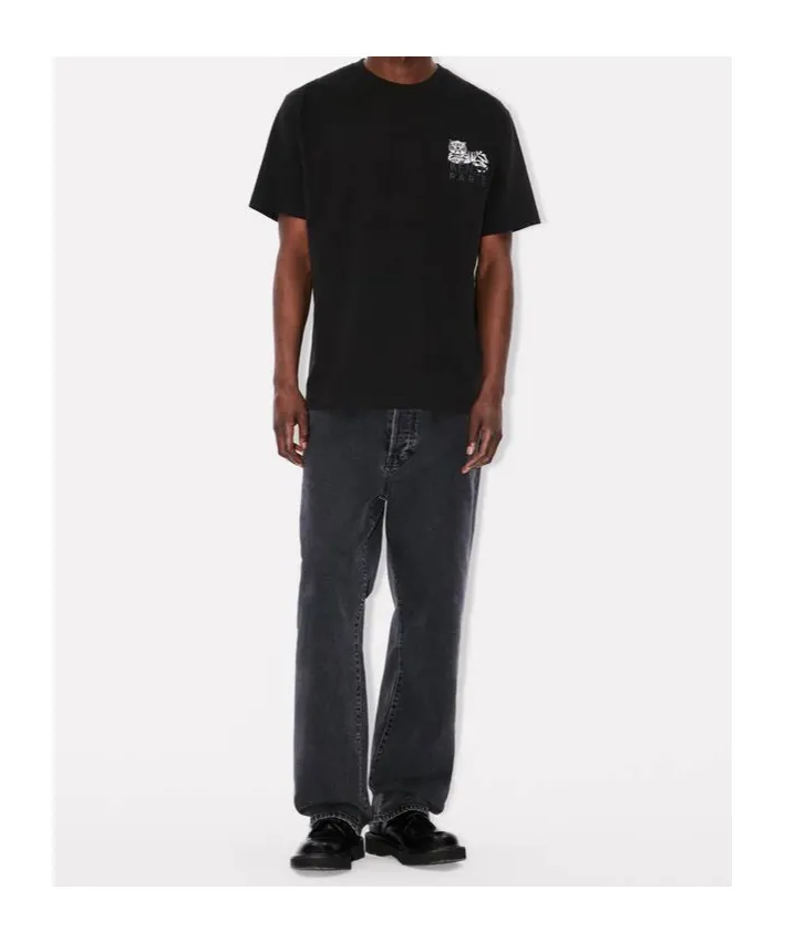 Happy Tiger Embroidered T-Shirt