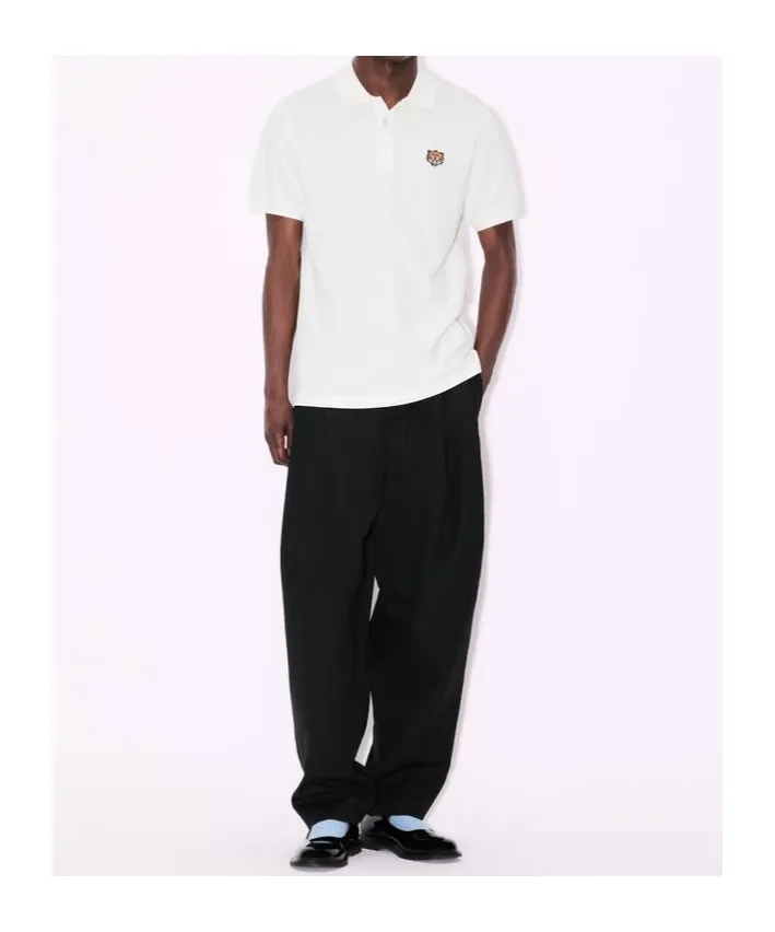 Happy Tiger Embroidered Slim Polo