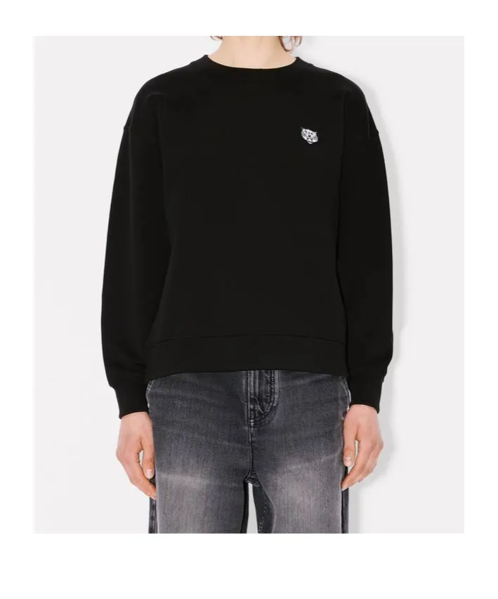 Happy Tiger Embroidered Sweatshirt