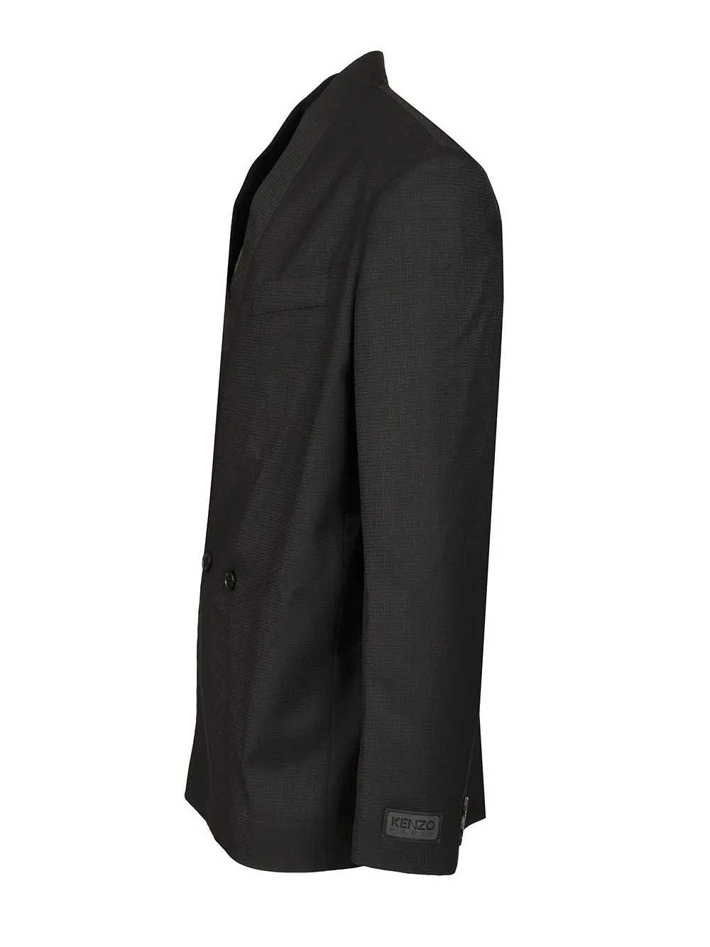 Double-Breasted Tailored Kimono Jacket