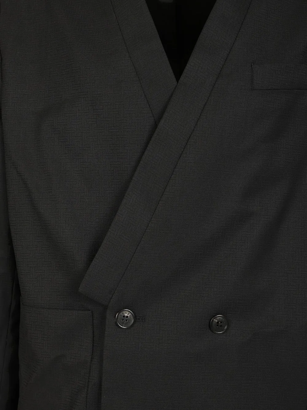 Double-Breasted Tailored Kimono Jacket