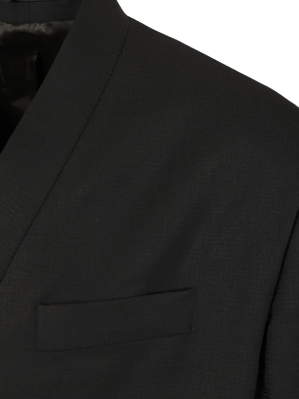 Double-Breasted Tailored Kimono Jacket