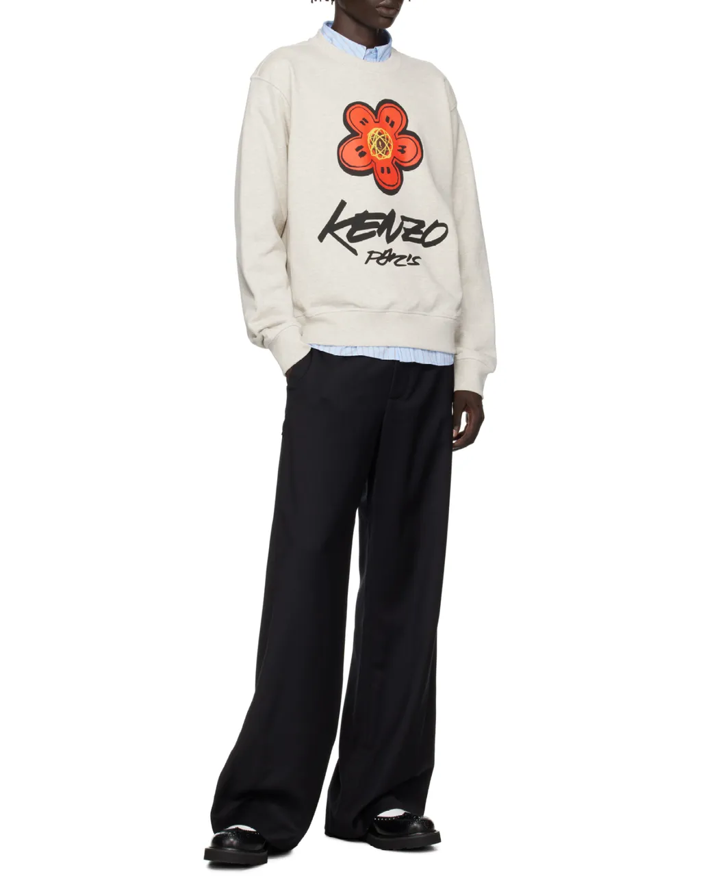 Boke Floral Printed Crewneck Sweatshirt