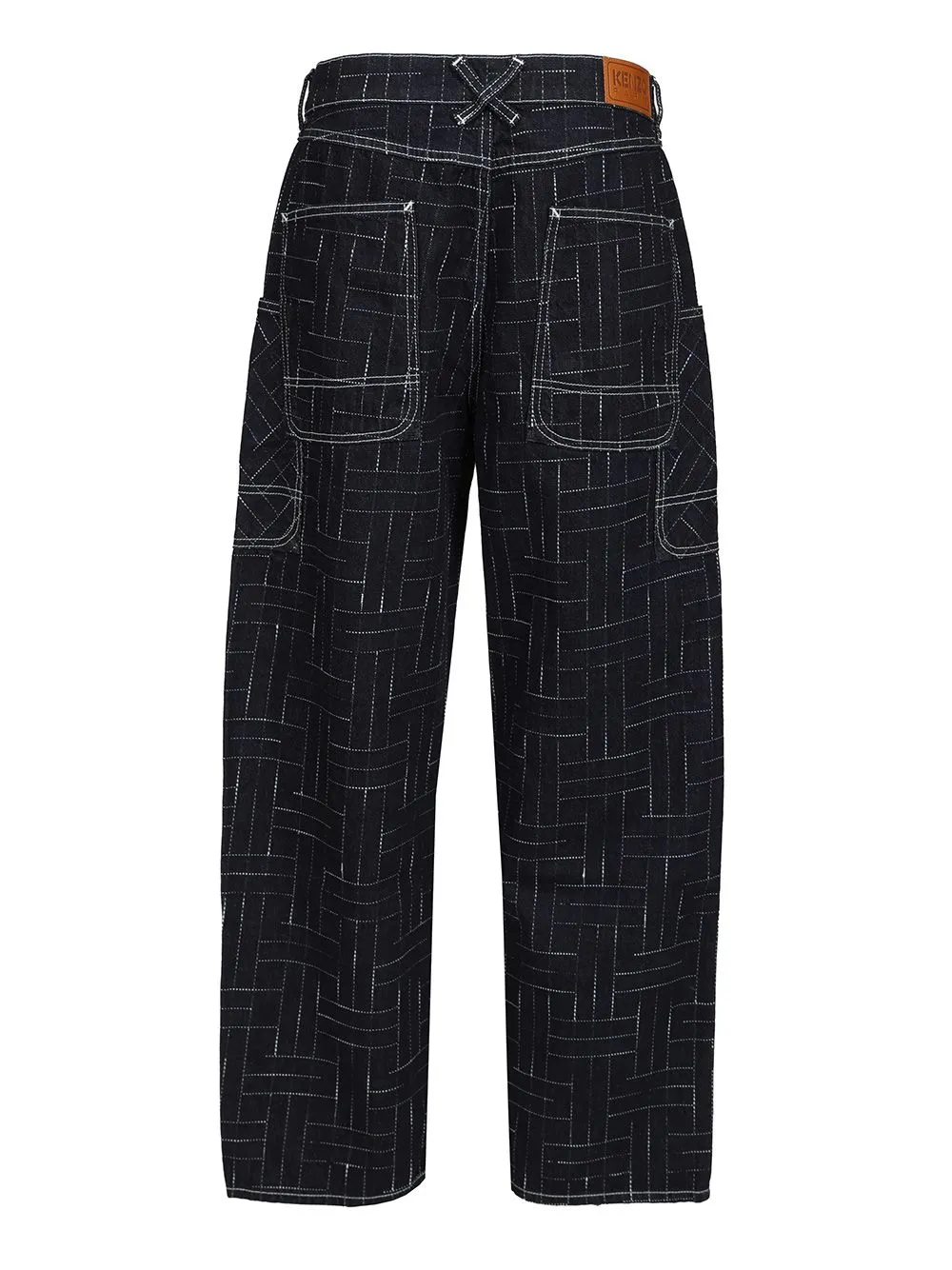 Weave Denim Cargo Jeans