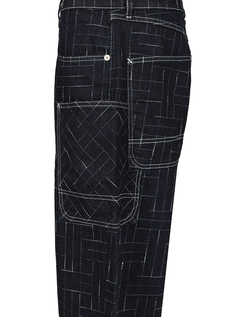 Weave Denim Cargo Jeans