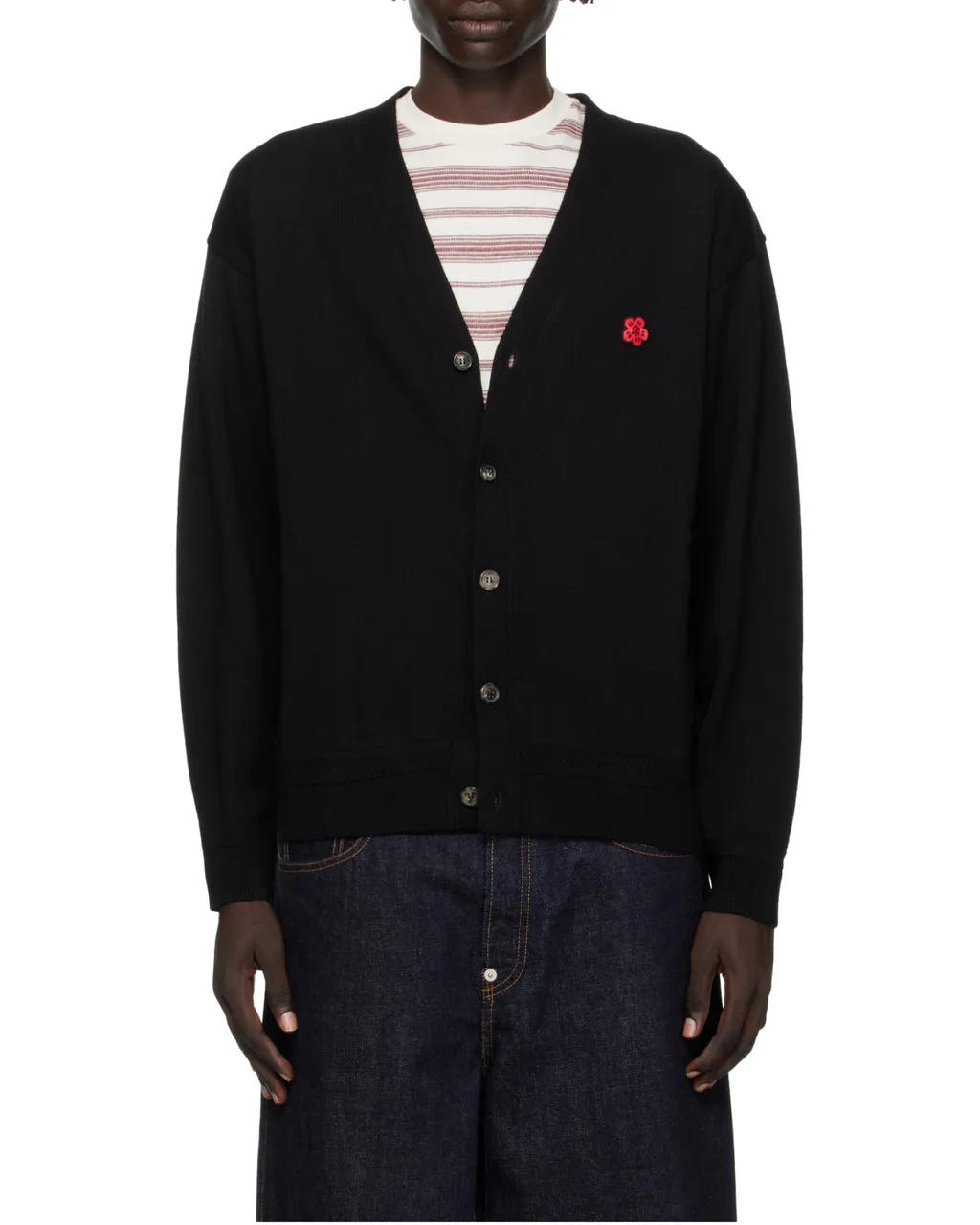V-Neck Buttoned Cardigan
