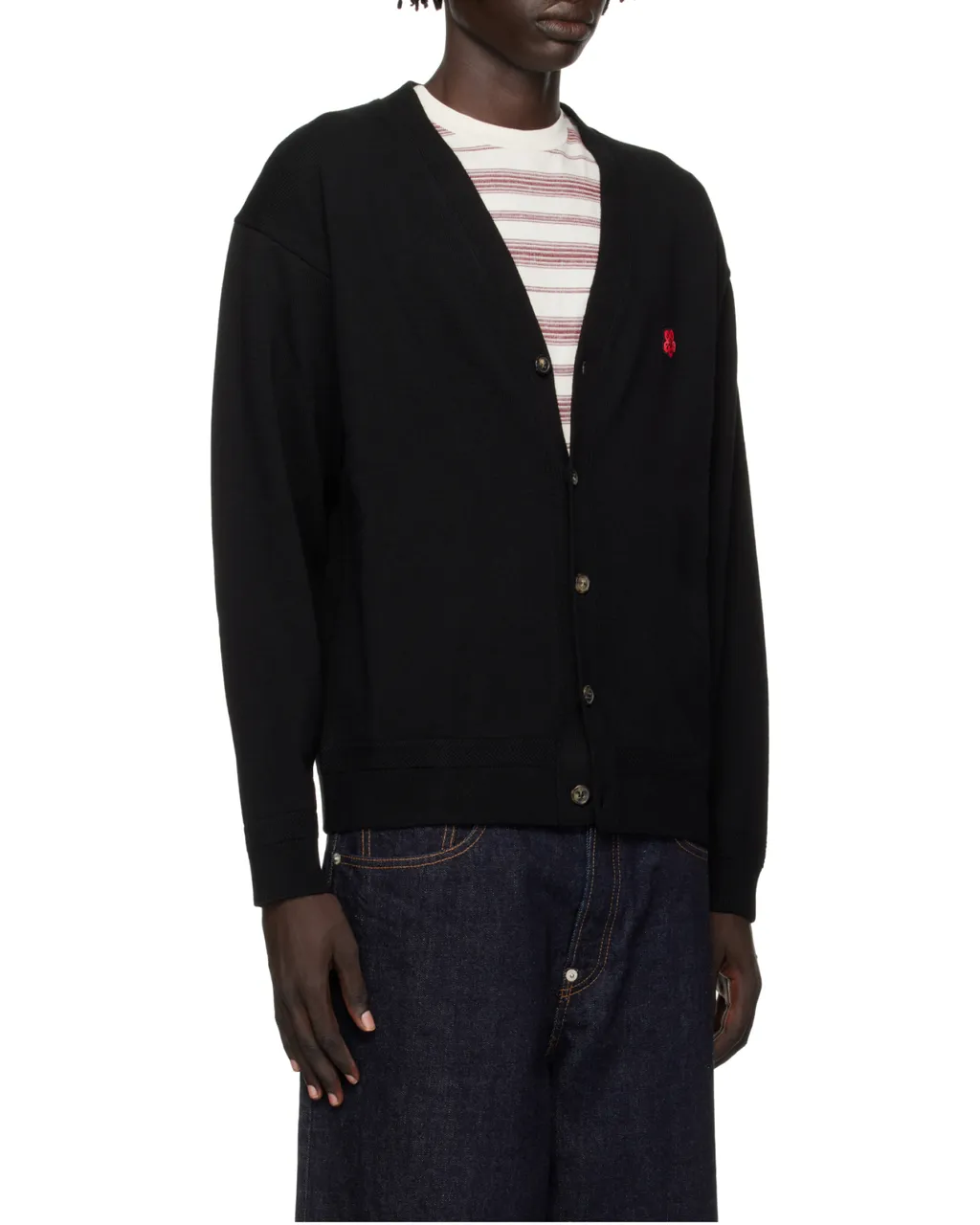 V-Neck Buttoned Cardigan