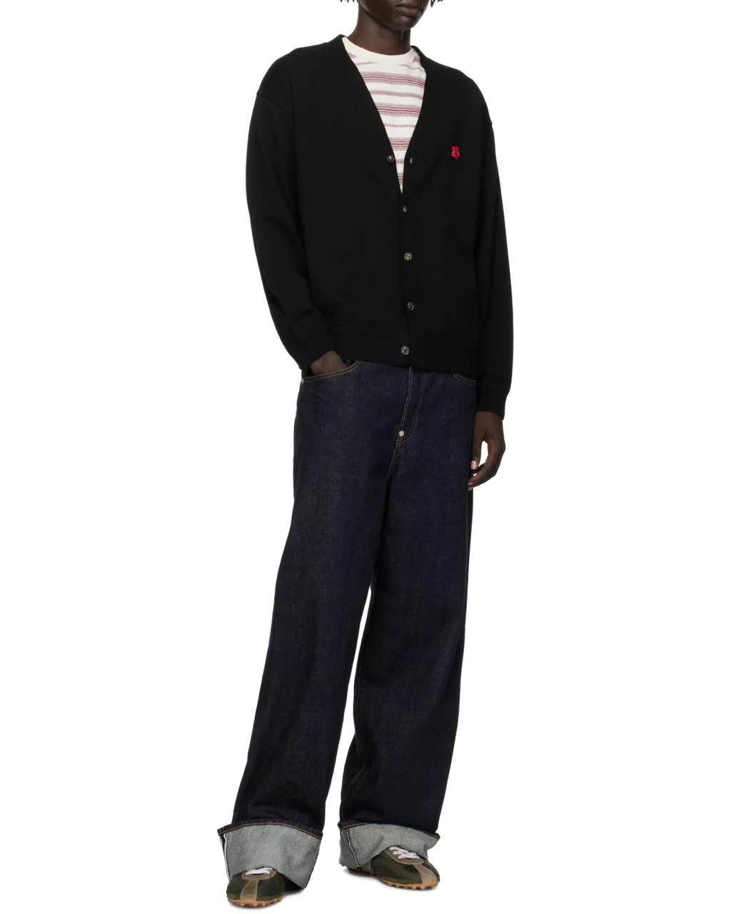 V-Neck Buttoned Cardigan