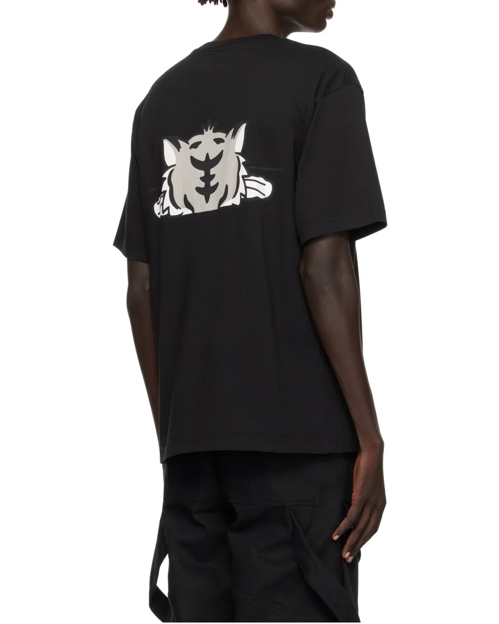 Happy Tiger Printed Crewneck T-Shirt