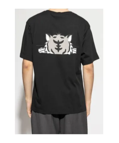 Happy Tiger Printed Crewneck T-Shirt