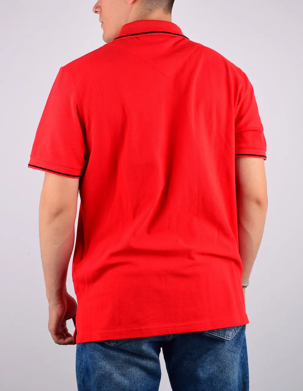 Stretch Knitted Polo Shirt