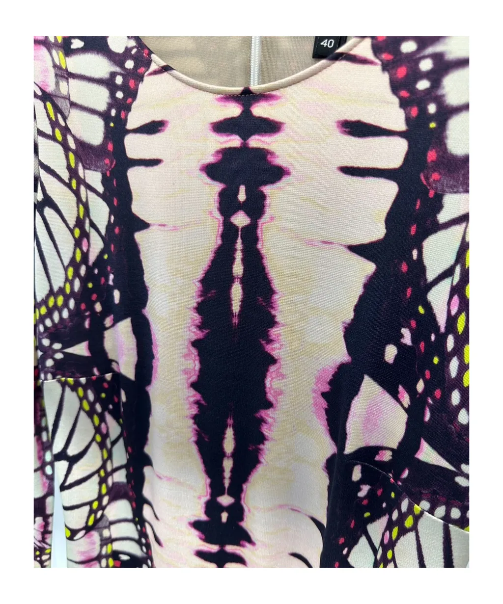 Printed Long-Sleeved Dress