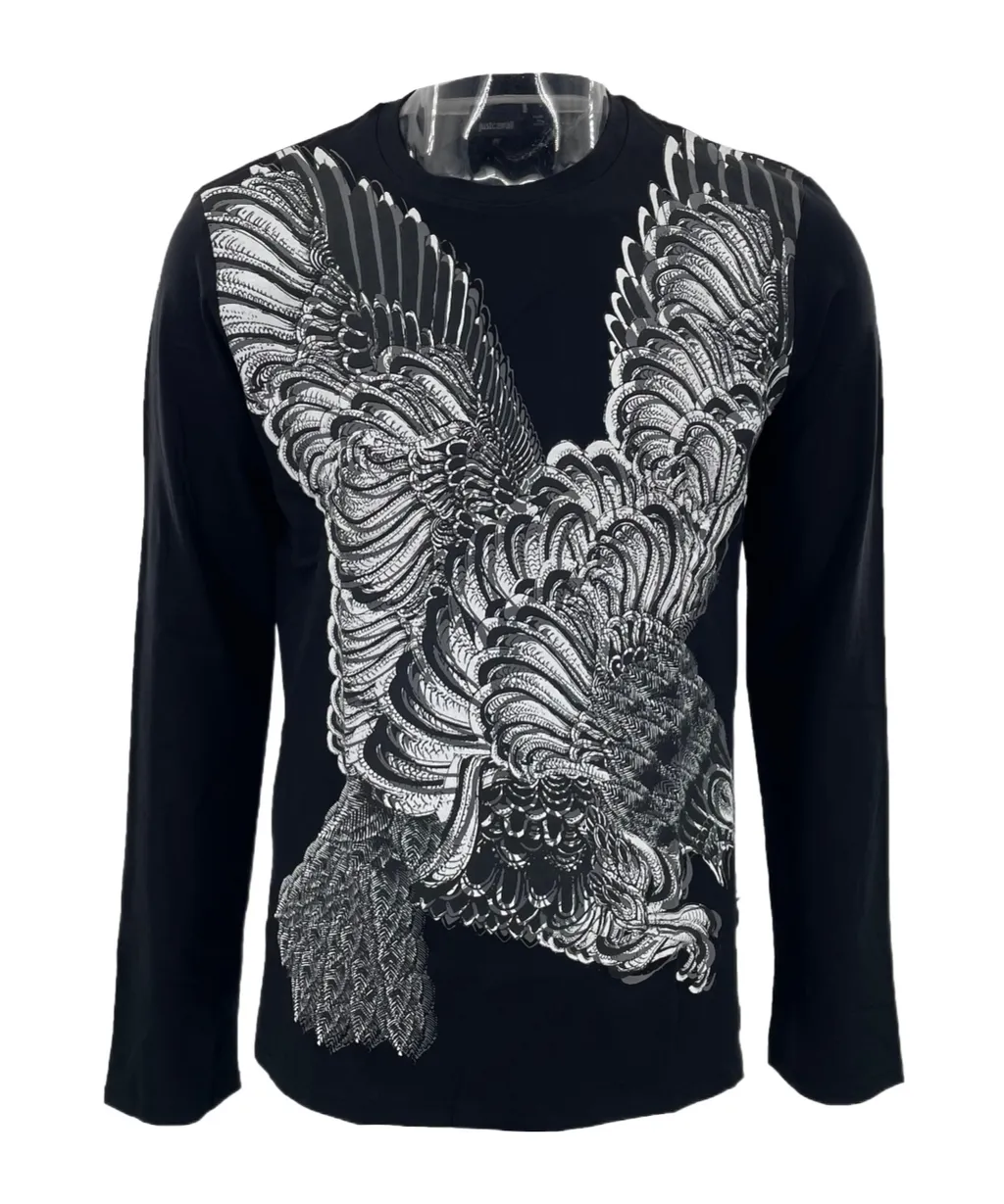Pattern Printed Long-Sleeved T-Shirt