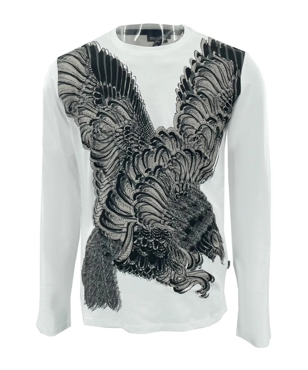 Pattern Printed Long-Sleeved T-Shirt