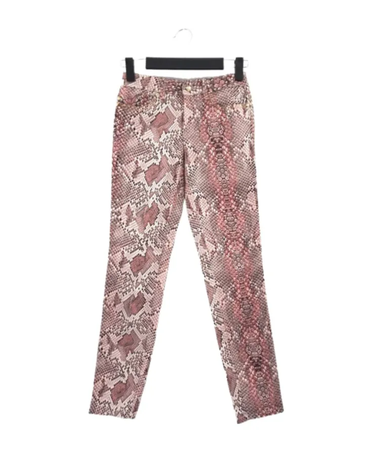 Snake Pattern Denim Pants