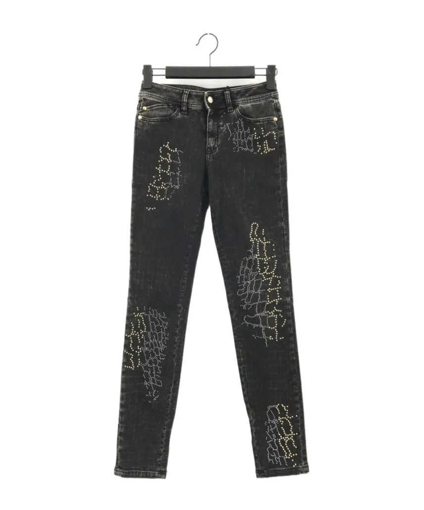 Five-Pocket Used Denim Pants