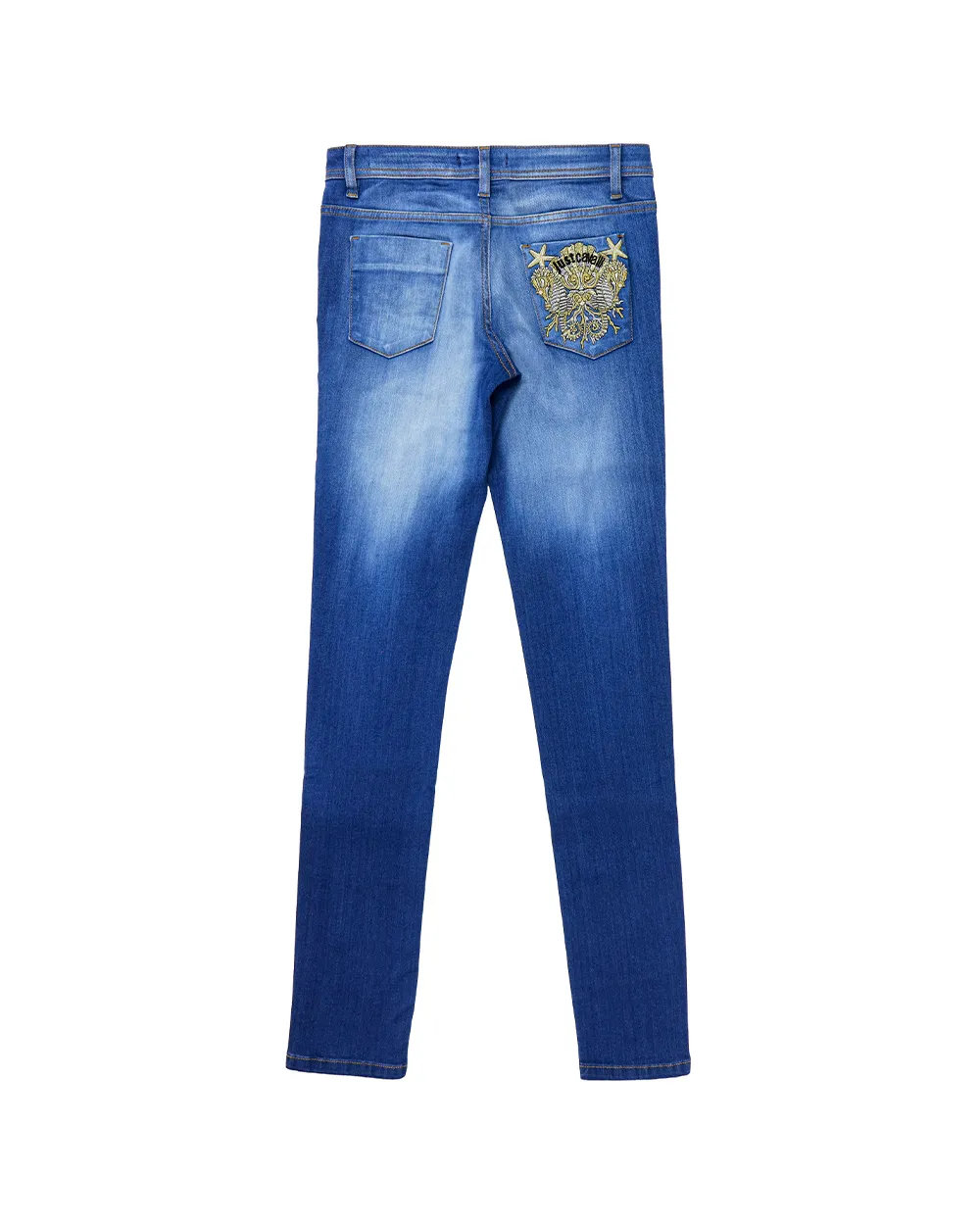 Logo Embroidered Jeans