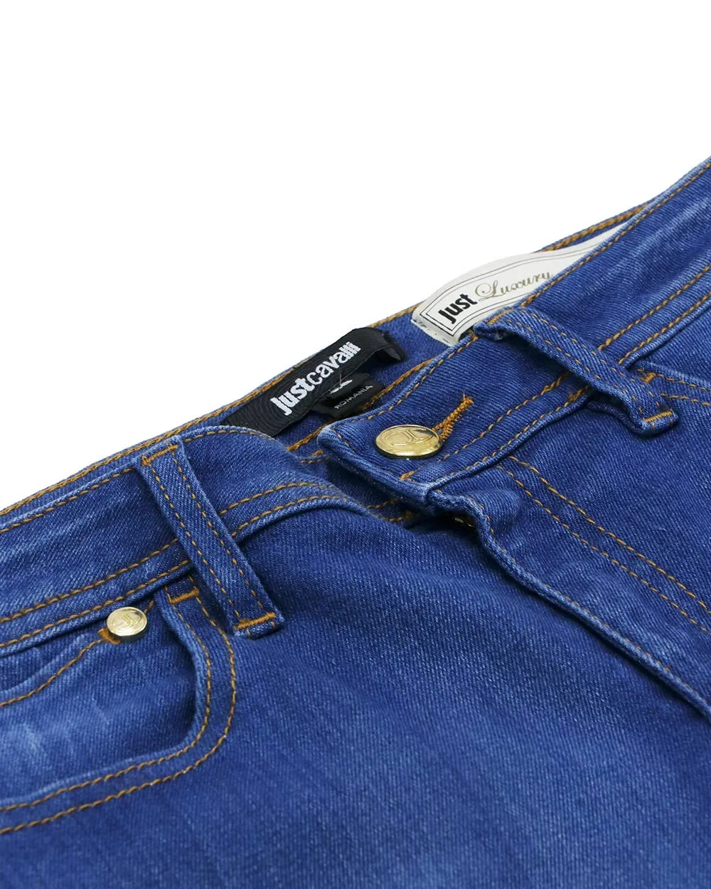 Logo Embroidered Jeans