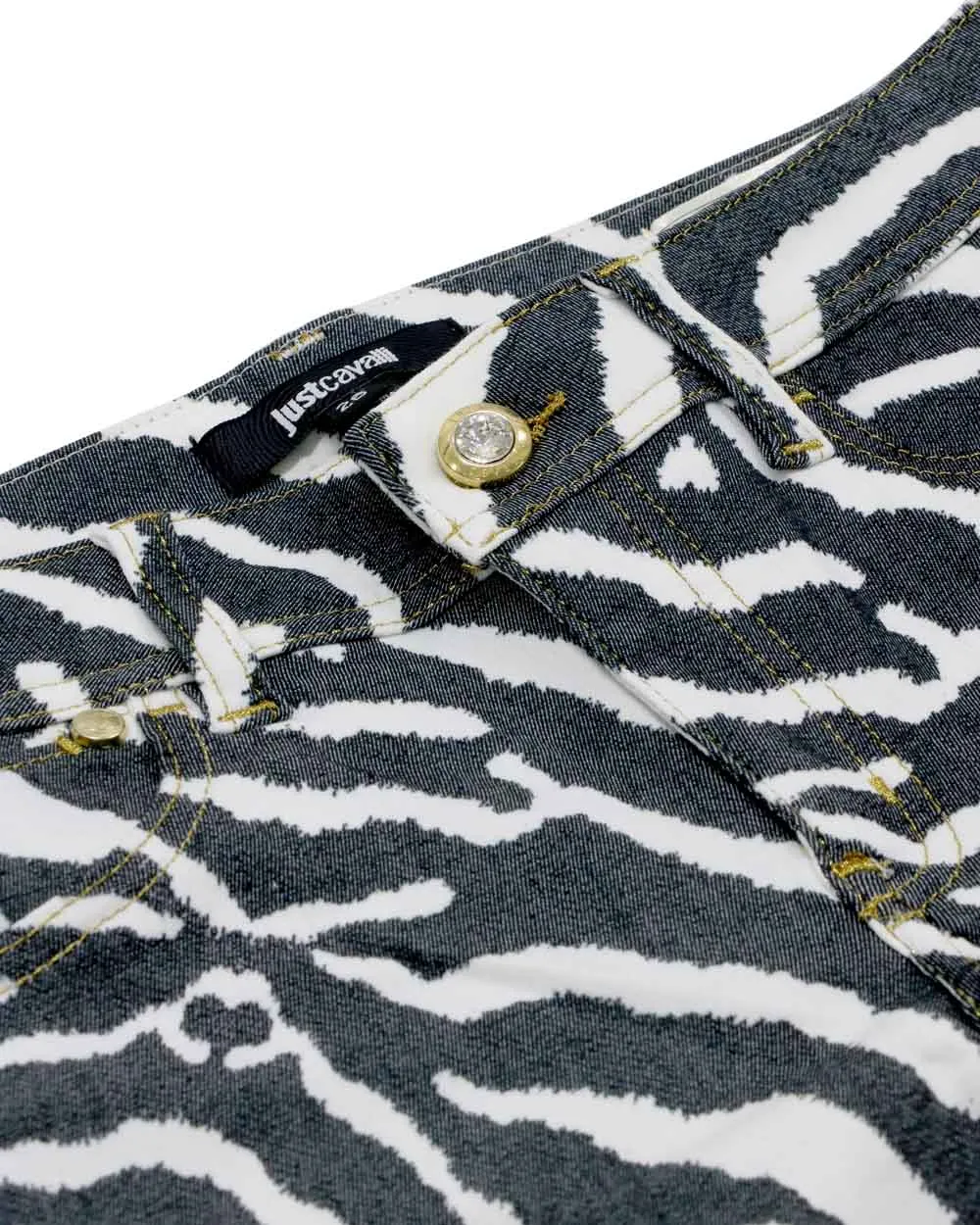 Zebra Printed Jeans