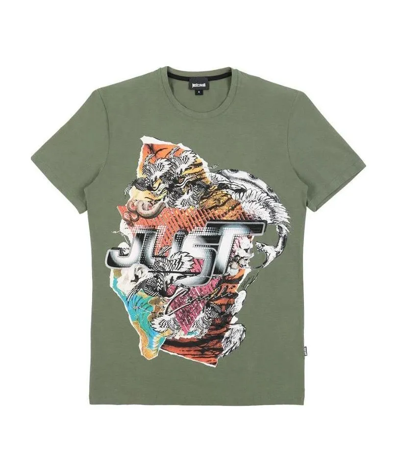 Round Collar Logo T-Shirt