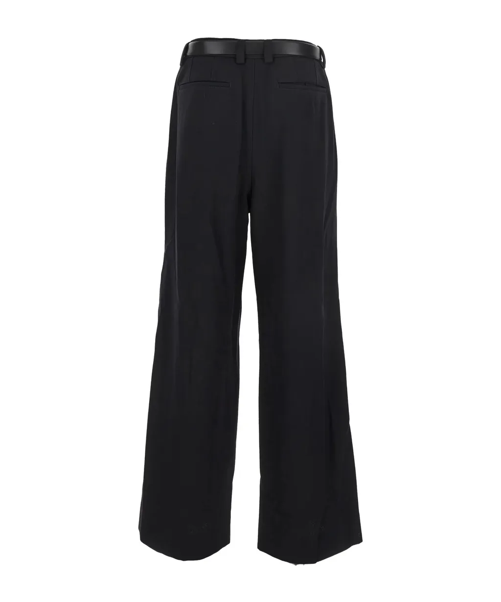 Pleated Belted Trousers