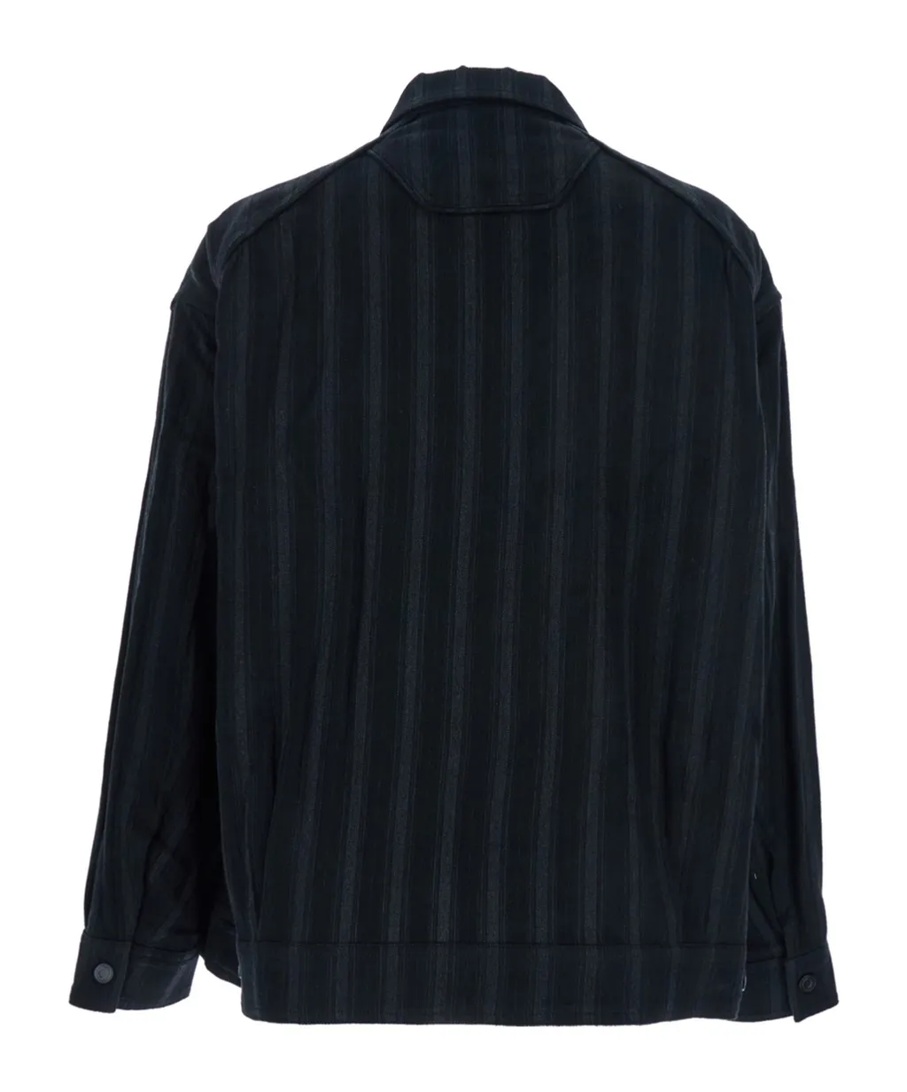 Striped Zip-Up Shirt