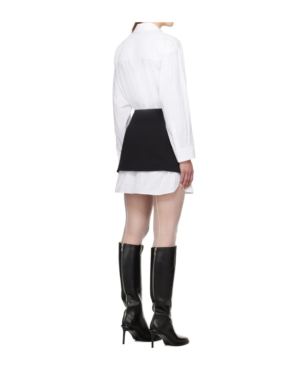 Long-Sleeve Panelled Shirtdress