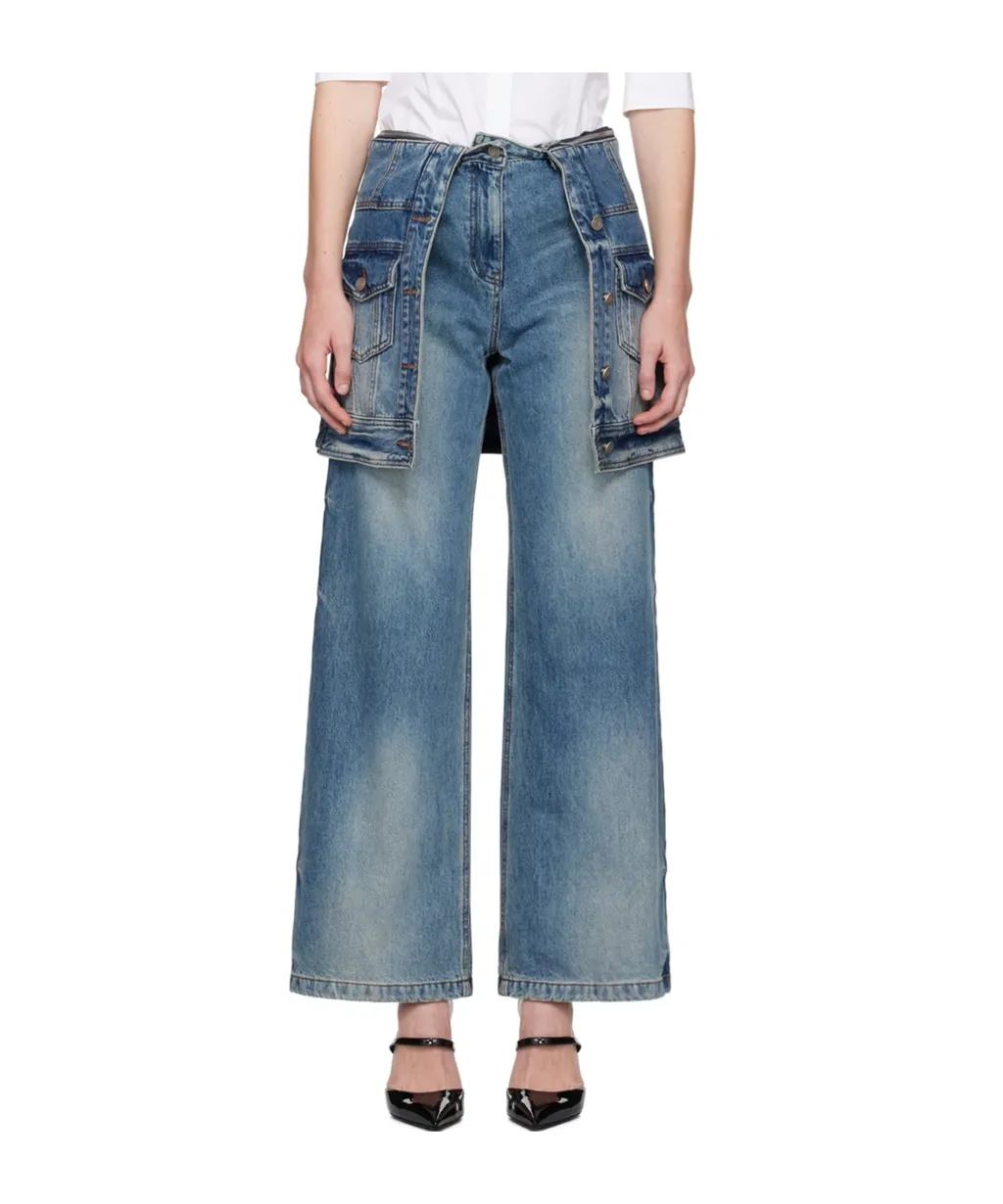 Layered Panelled Jeans