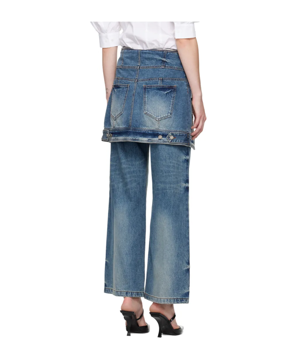 Layered Panelled Jeans