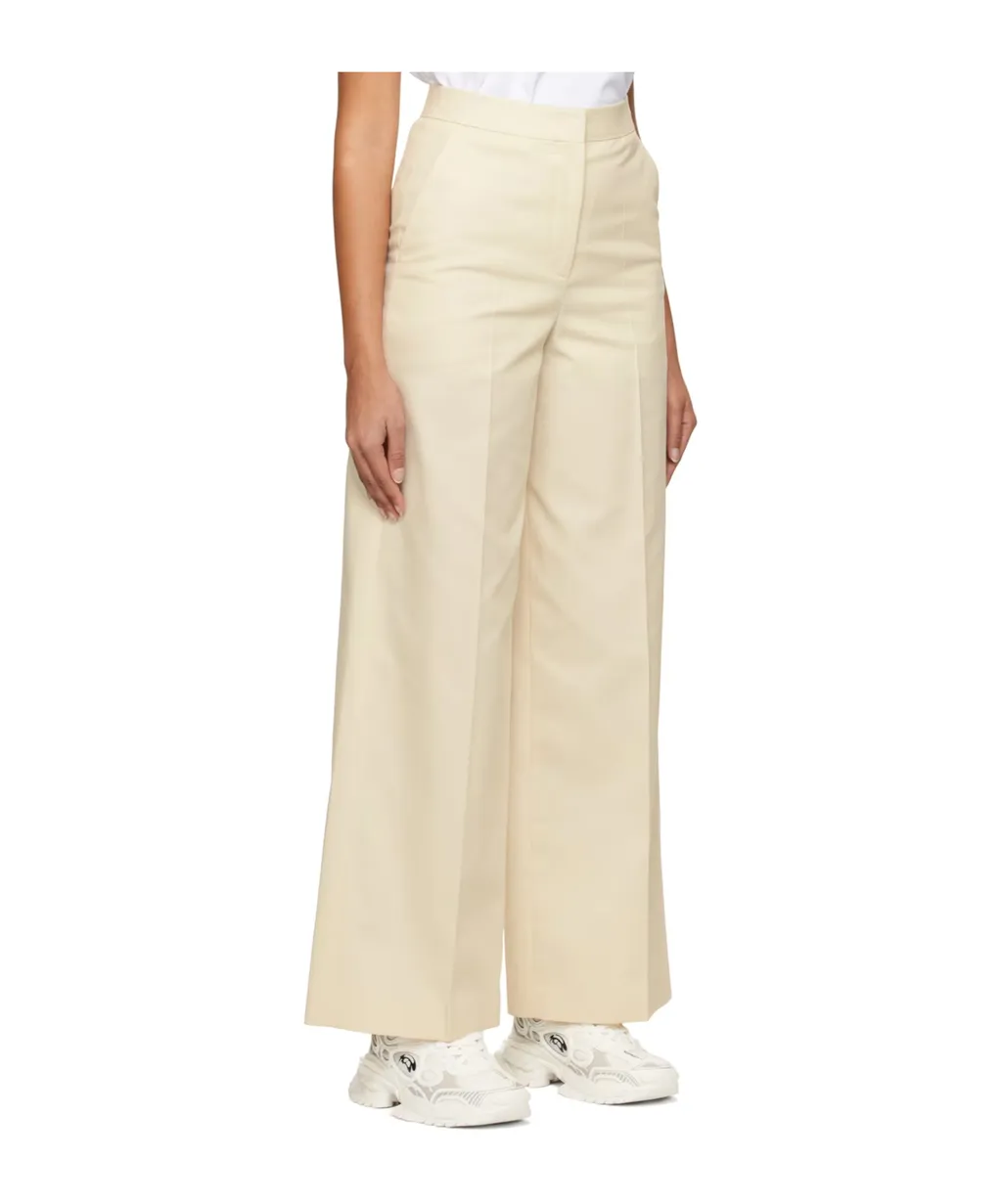 Diagonal Plaid Pleated Casual Pants