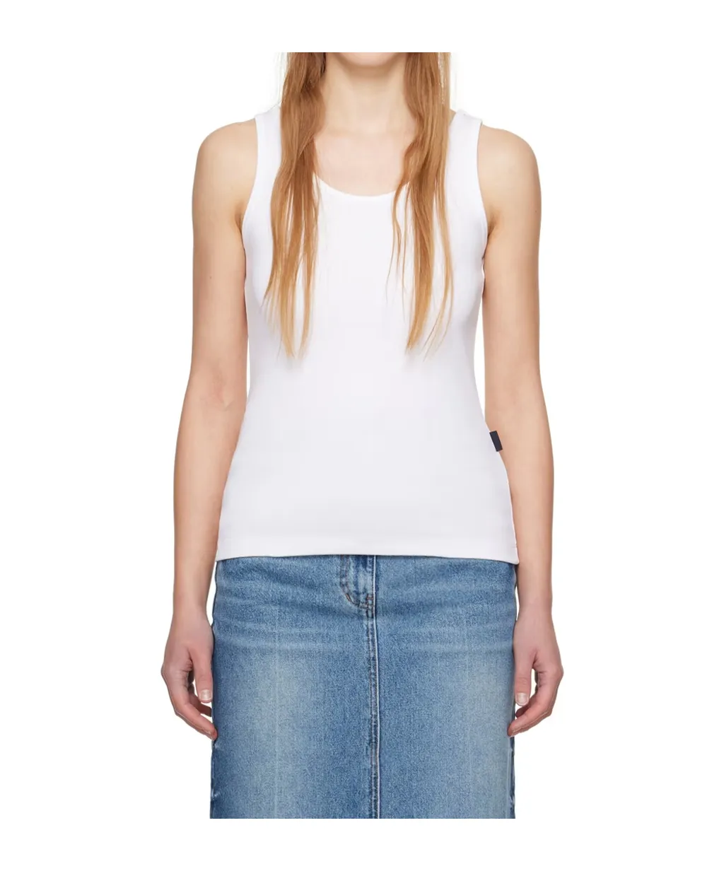Ribbed Round-Neck Vest