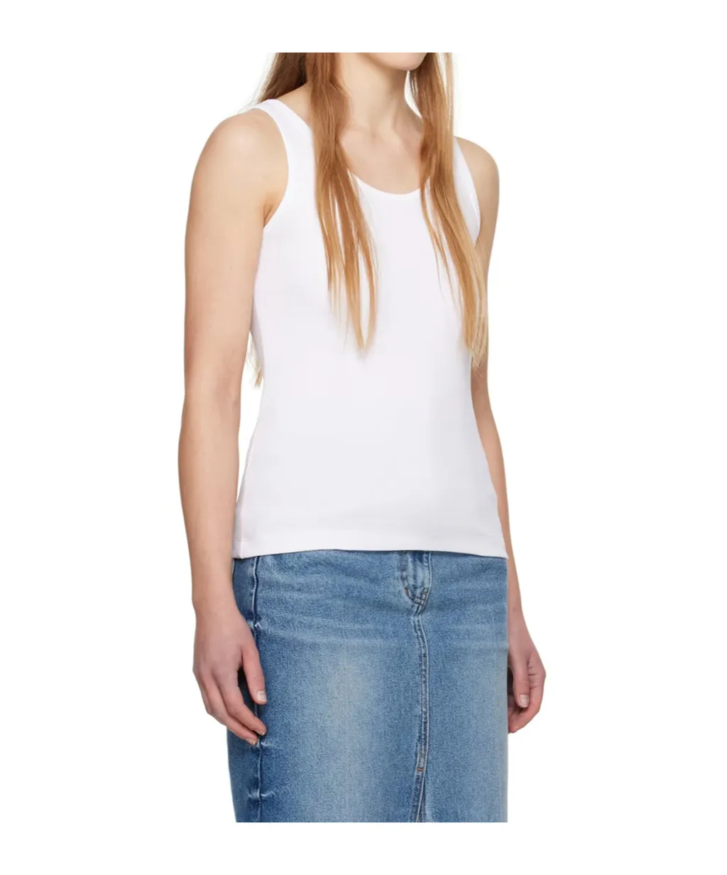Ribbed Round-Neck Vest