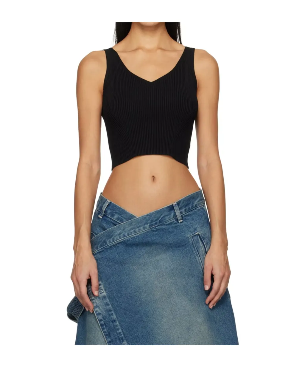 V-Neck Knitted Vest
