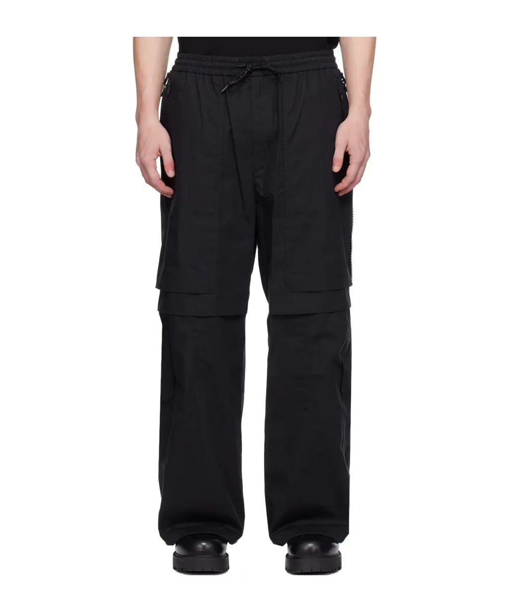 Zipper-Open Casual Pants