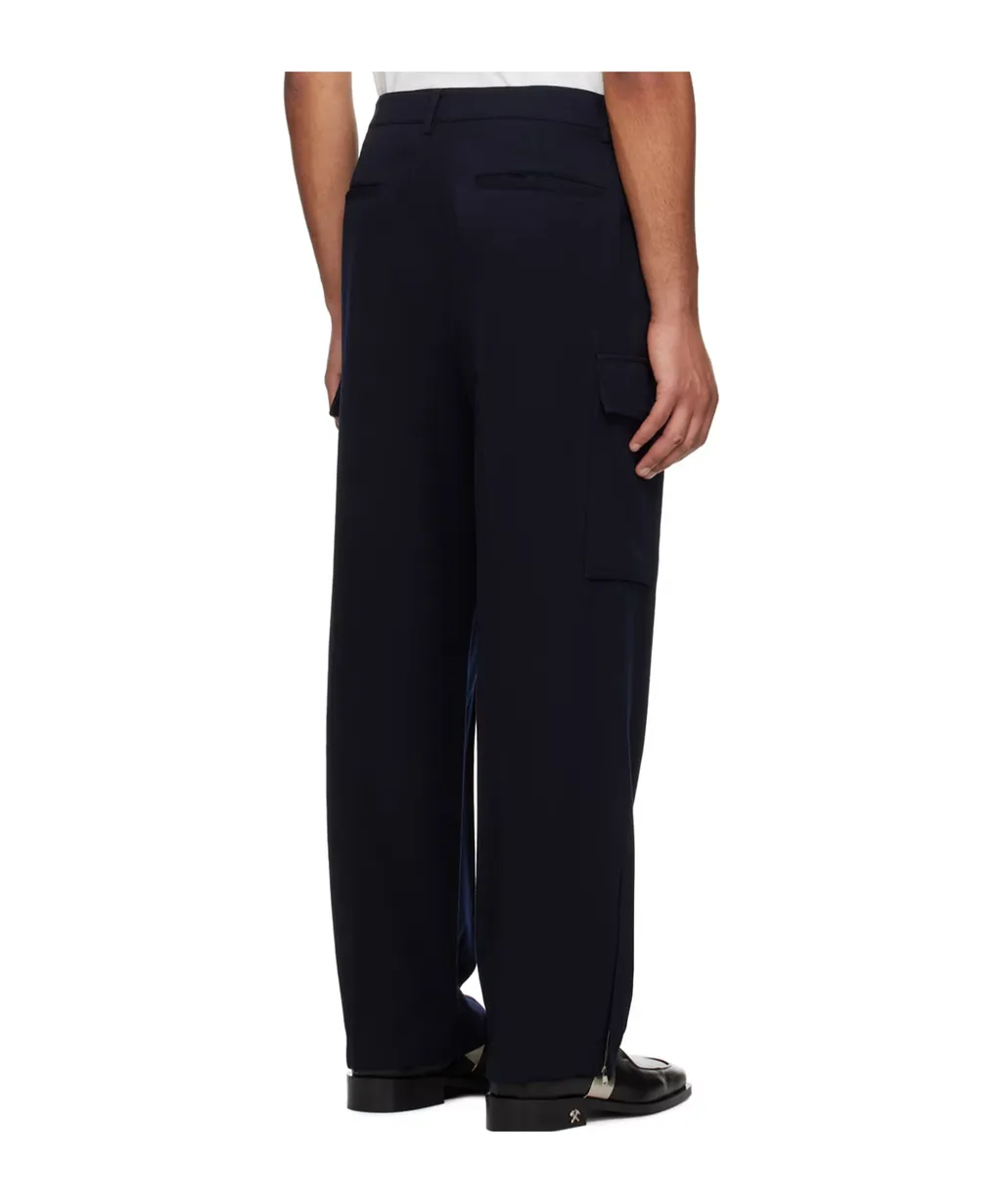 Gabardine Cargo Trousers