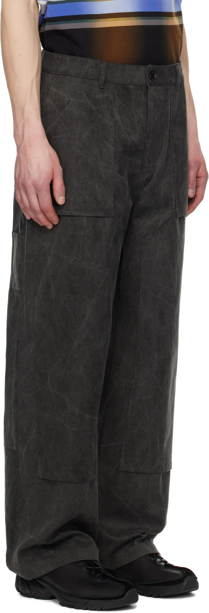 Washed Cotton Work Trousers