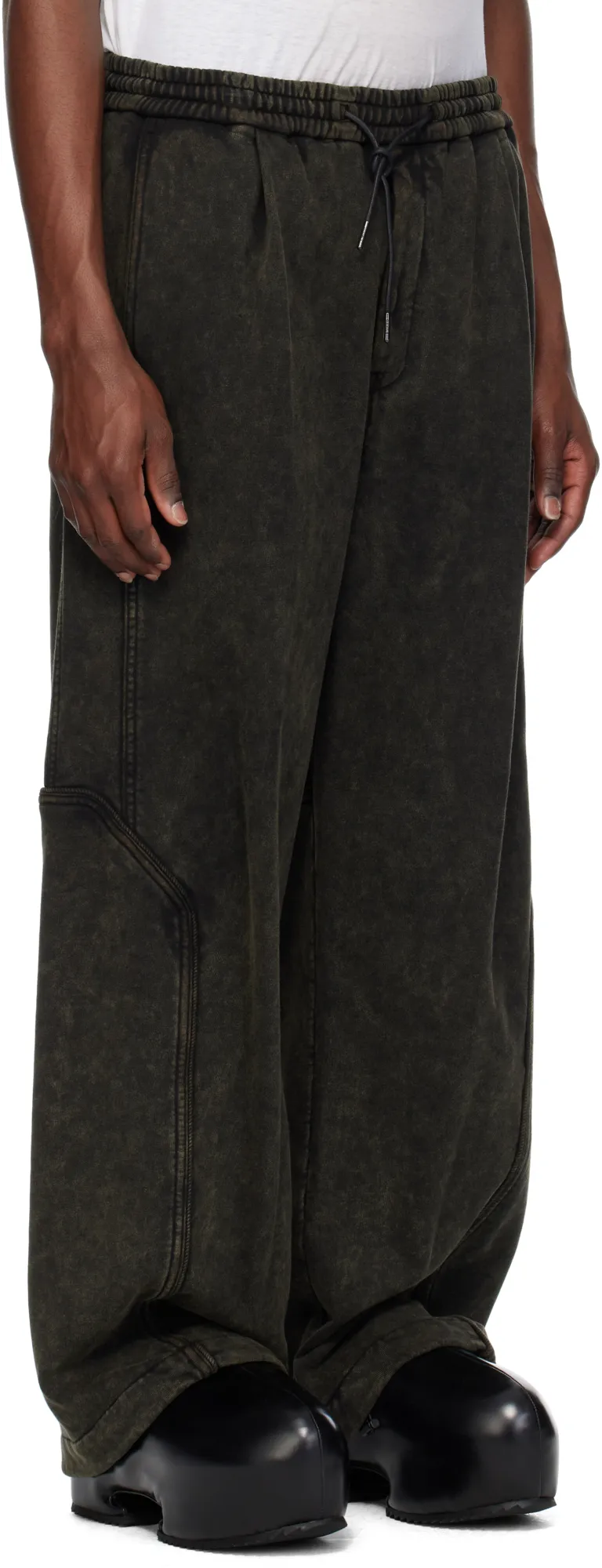 Garment Dyed Wide Sweatpants